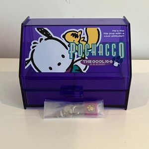 Sanrio Pochacco Purple Jewelry Box with Pochacco key Lock
